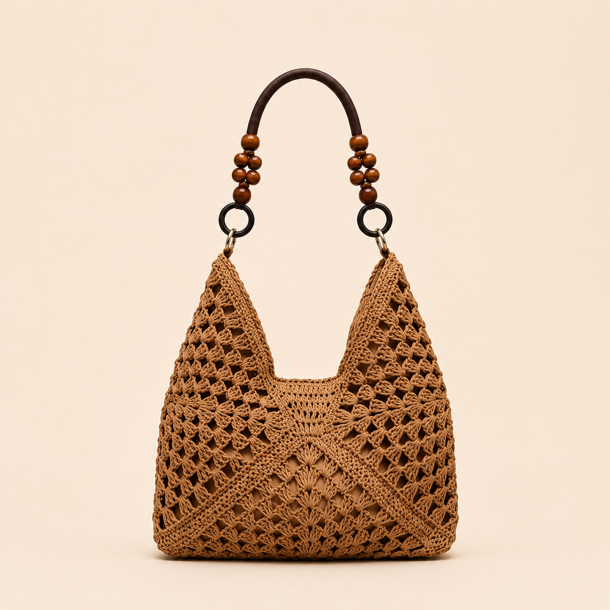 Boho Crochet Hobo Bag for Beach Days and Summer Outfits