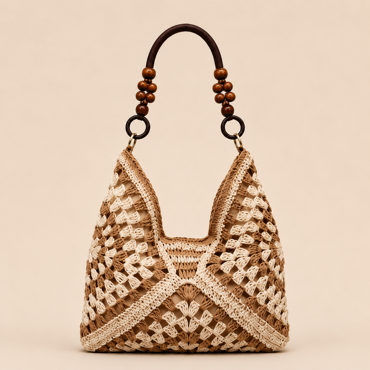 Boho Crochet Hobo Bag for Beach Days and Summer Outfits