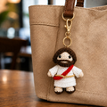 Handmade Crochet Jesus Keychain Car Charm