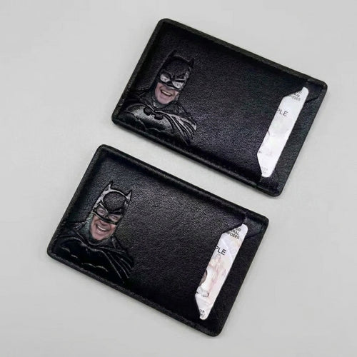 Dark Hero Slim Black Card Holder Wallet
