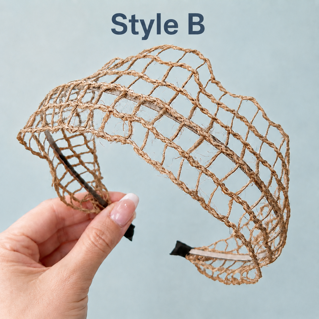 Handwoven Raffia Headband for Boho Summer Hair Styling