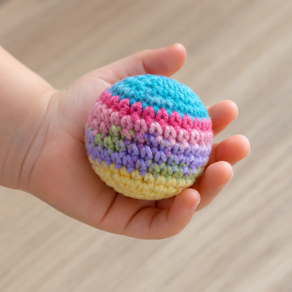 Handmade Crochet Hacky Sack Balls - Random Color Footbag Mix