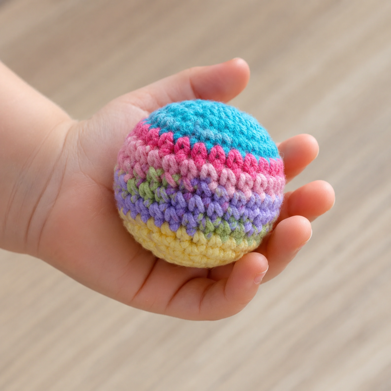 Handmade Crochet Hacky Sack Balls - Random Color Footbag Mix