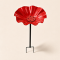 Handmade Metal Flower Bird Bath Garden Stake