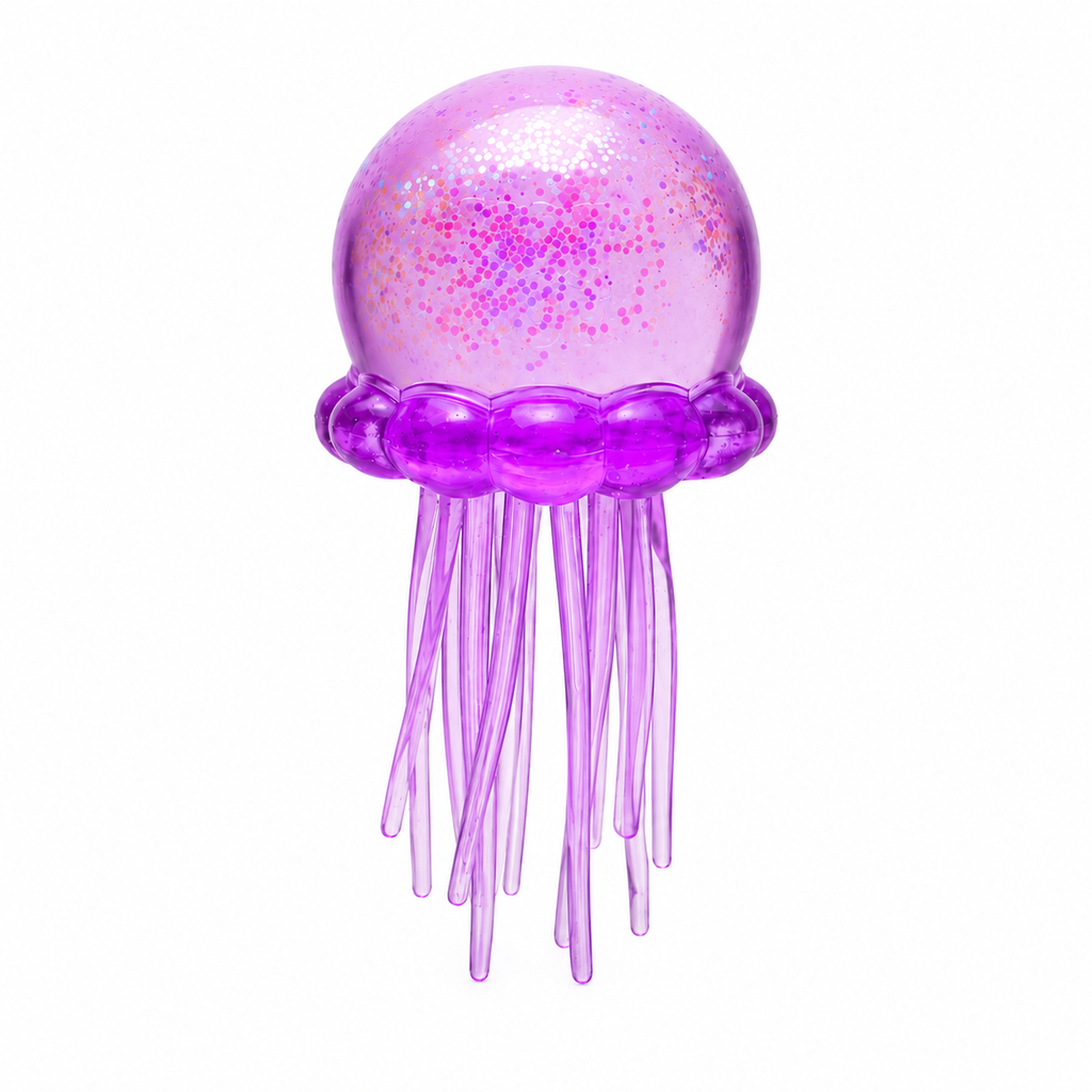 Glitter Jellyfish Squishy Toy for Sensory Play