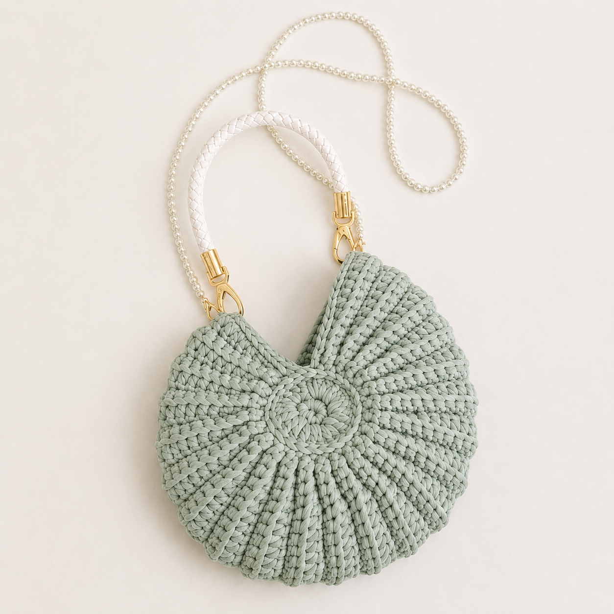 Woven Shell Crossbody Bag for Summer Getaways