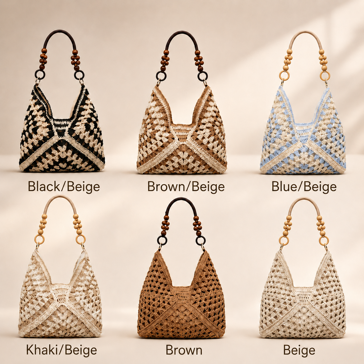 Boho Crochet Hobo Bag for Beach Days and Summer Outfits
