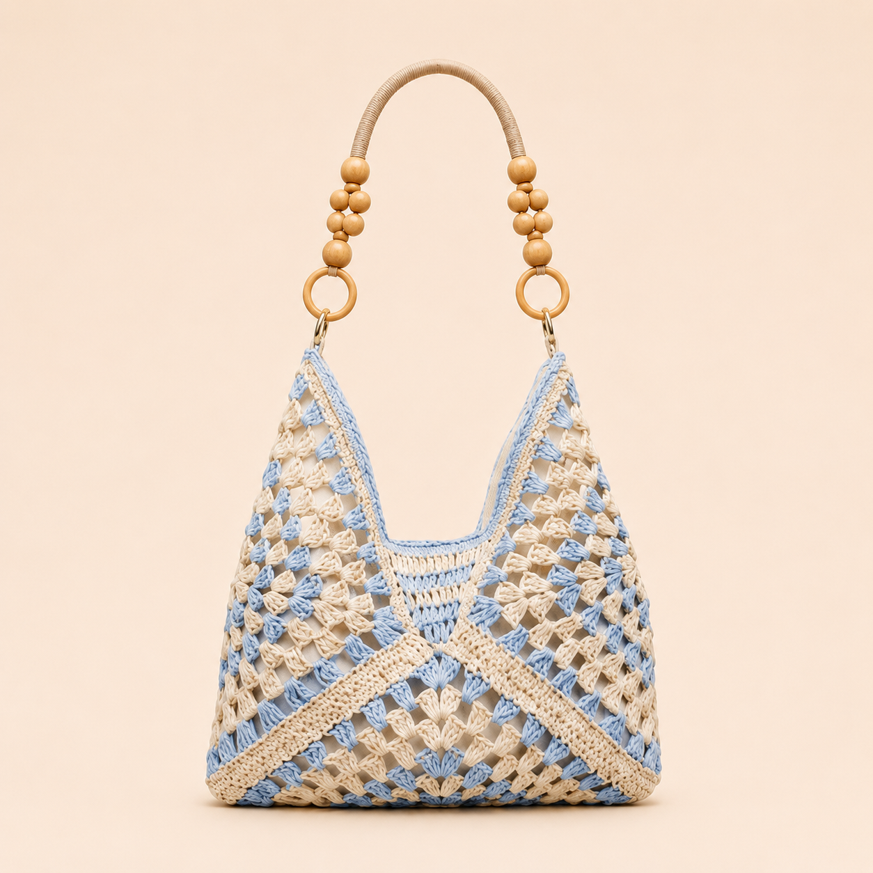 Boho Crochet Hobo Bag for Beach Days and Summer Outfits