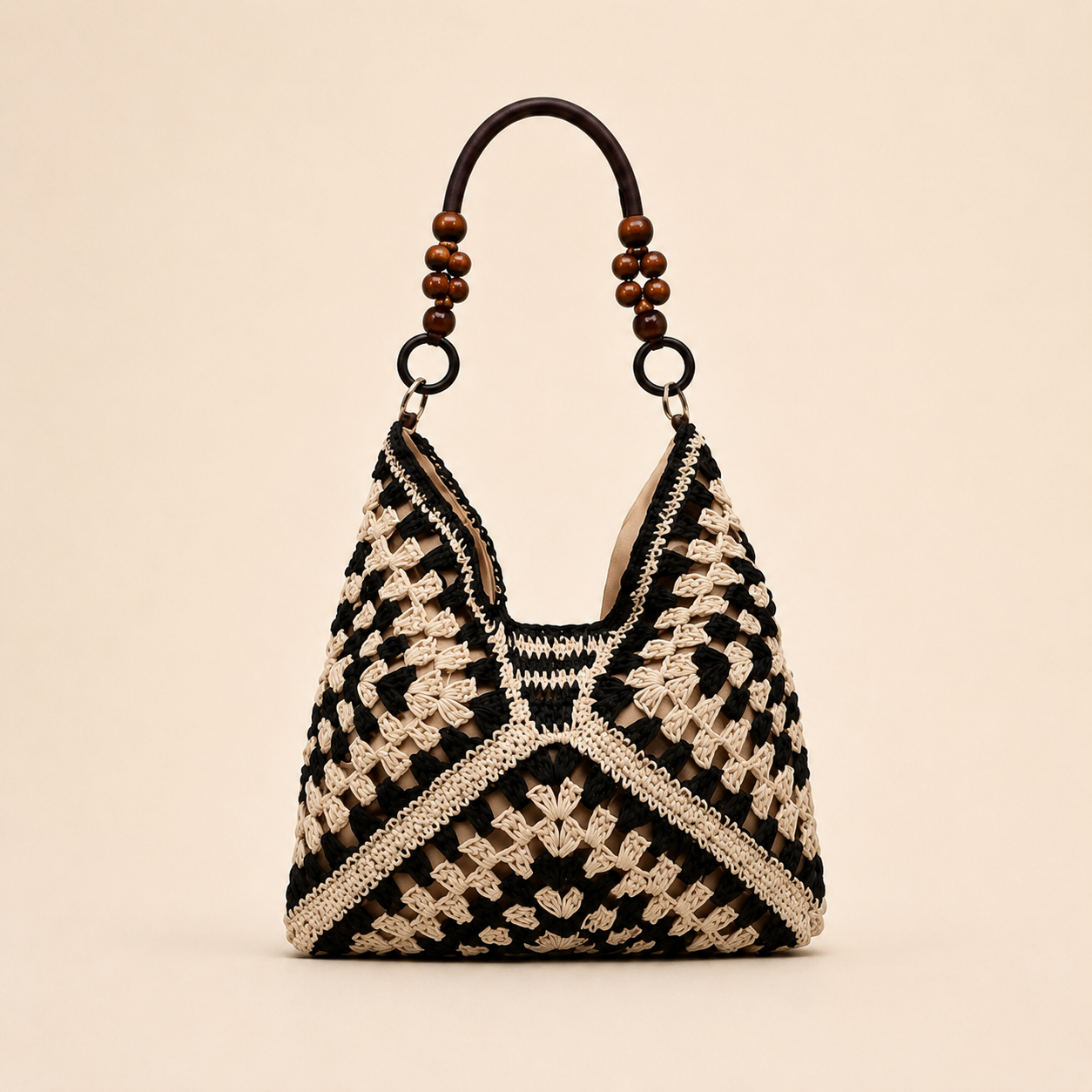 Boho Crochet Hobo Bag for Beach Days and Summer Outfits