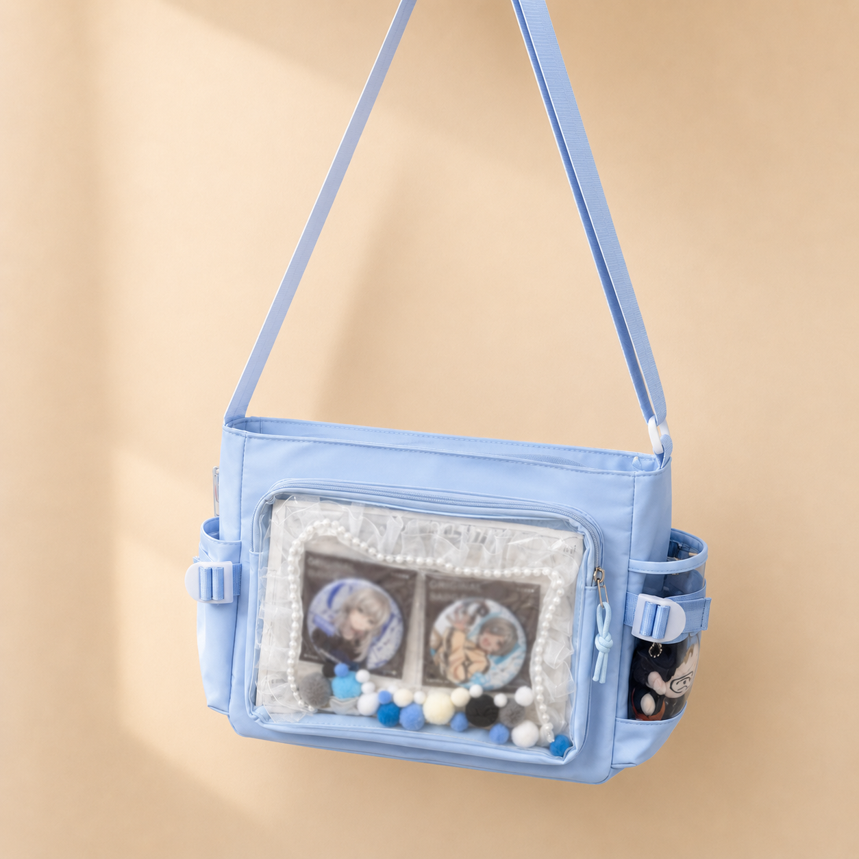 Kawaii Ita Crossbody Bag with Clear Display Window
