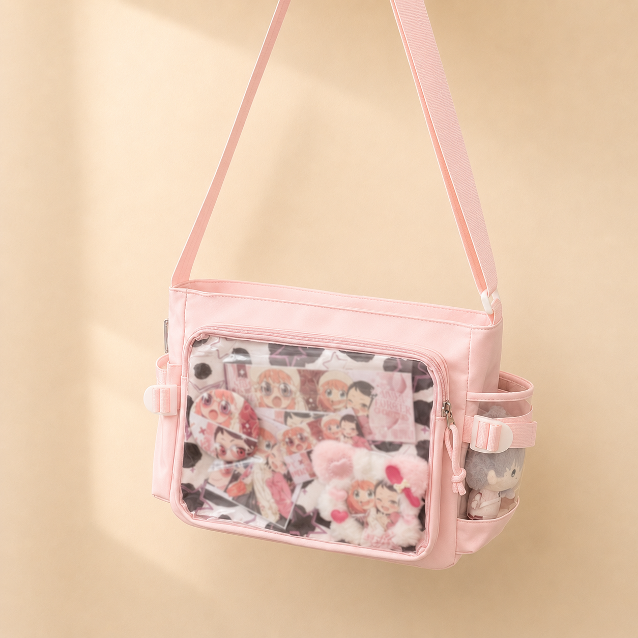Kawaii Ita Crossbody Bag with Clear Display Window