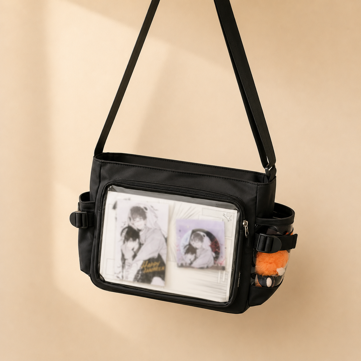 Kawaii Ita Crossbody Bag with Clear Display Window