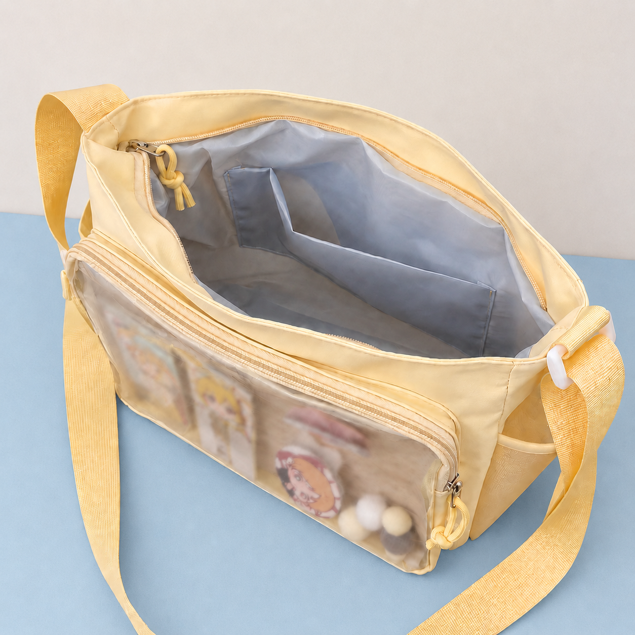 Kawaii Ita Crossbody Bag with Clear Display Window